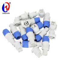 Conector PowerCon de CA de 3 pines 20A 250V Gris PA66 Material Audio y video Uso Conector de bloqueo de enchufe macho