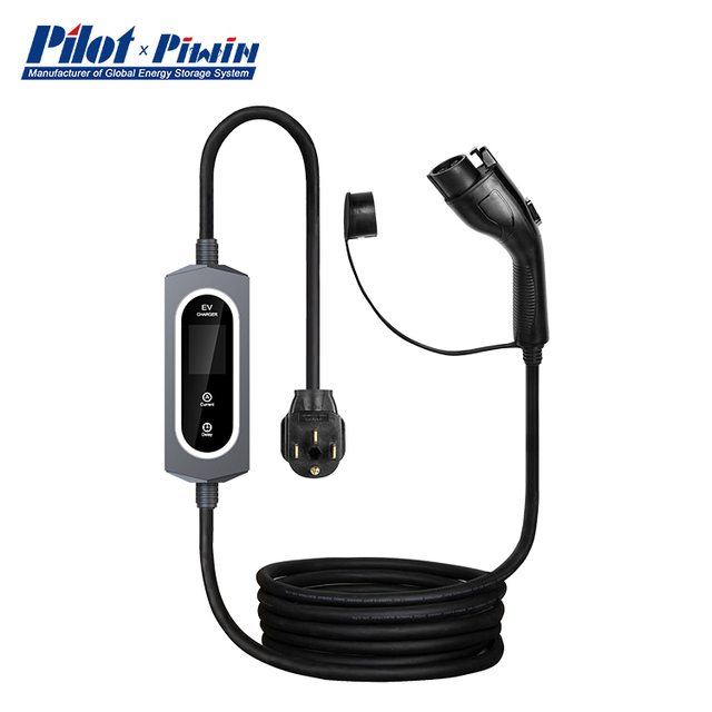 Level 2 Ev Charger Portable Electric Vehicle Car Charger 8a 10a 13a 16a Adjustable With Type 1 Type 2 Ev Cable