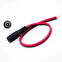 Kabel Ekstensi Daya DC 12V dengan Colokan Betina 2.1x5.5mm 2.5x5.5mm untuk Berbagai Perangkat