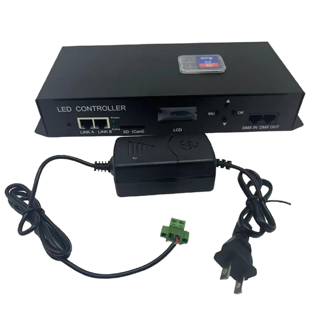 Artnet DMX Controller 8 Port Stage Machine DMX SPI Controller With SD Card for Wedding/DJ/party/disco/mi bar