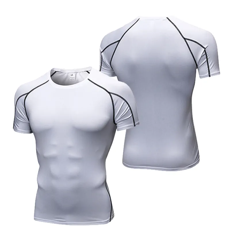 Cody Lundin Custom Soft Jogging Fitnes aderente T-Shirt compressiva ad asciugatura rapida magliette sportive da uomo a maniche corte