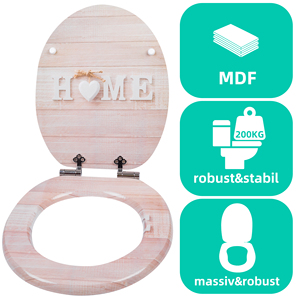 Siège de toilette rond moderne de haute qualité à fermeture douce en MDF et bois massif, certifié FSC, garantie 3 ans, OEM, vente en gros personnalisée - Product Image 4