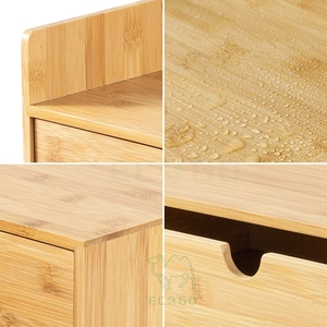 High Quality Bamboo <b>Desk</b> Organizer,Mini Bamboo <b>Desk</b> <b>Drawer</b> Tabletop Storage Organization Box - Product Image 6