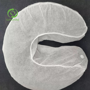 ปลอกหมอนรองศีรษะแบบใช้แล้วทิ้ง รูปตัวยู ผลิตจากผ้าไม่ถักทอ 100%PP/SMS บรรจุ 50 ชิ้น/ถุง สำหรับร้านเสริมสวย สปา นวด และความงาม - Product Image 6