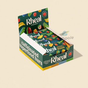 Rak <span class=keywords><strong>Display</strong></span> Makanan Biodegradable Berwarna untuk Camilan Cokelat Biskuit Kue Permen Kotak Konter Kustom - Product Image 2