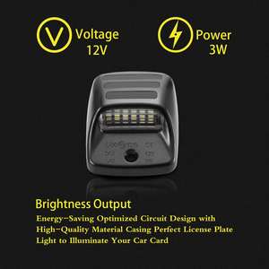 Lampu Pelat Nomor LED Putih + Merah Rakitan Kompatibel dengan 2005-2015 Tacoma 2000-2013 Truk Pickup Tundra - Product Image 2