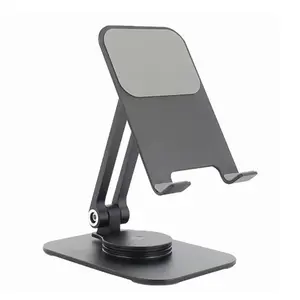 360 degree rotatable adjustable height aluminum alloy tablet & mobile phone stand holder for desk