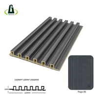 Panel Dinding WPC Beralur, Kayu Slat Tahan Air, Dekoratif untuk Interior Rumah, Hotel, Kantor, Vila