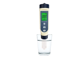 Nouveau testeur de qualité de l'eau 5-en-1 TDS EC pH Salinité Température, en plastique, personnalisable OEM pour la mesure de la salinité non marine