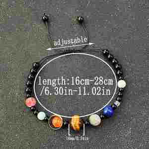 Bracelet en pierre naturelle avec perles de verre colorées – Équilibre vie-travail – Choix des influenceurs – Article pour grossistes – Support après-vente - Product Image 5