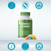 Gummies de Moringa XAHS pour adultes, certifiées Halal, extrait de feuilles de Moringa, superaliment riche en antioxydants, vitamines, énergie, relaxation intestinale, amélioration de la santé