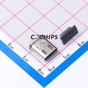 HC-TYPE-C-14P-VS10.0D-3A-F1.6-02 USB Connector Through hole Component (THT) Connector Type-C USB 3.1 Female Through Hole - Product Image 1