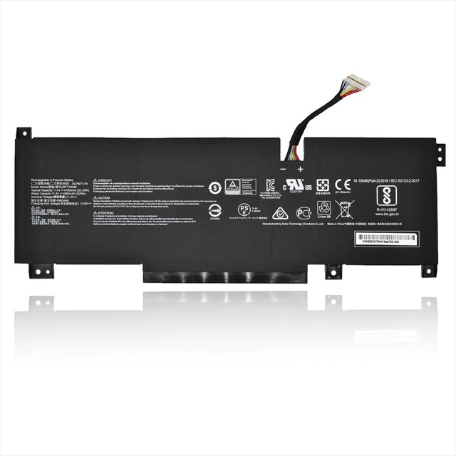New 52Wh Lithium Laptop Battery BTY-M492 Compatible with MSI Pulse GL66 GL76 Katana GF66 GF76 in Stock