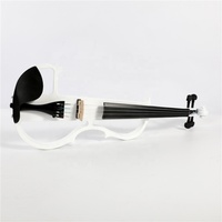 Violon électrique portatif avec raccords et câble, boîtier de casque pour débutants, basse-bois, Instrument cordes, 1 pièce, 4/4