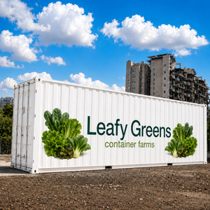Skyplant Grande Fattoria in Container con Sistema Idroponico Verticale e Copertura in Policarbonato per la Coltivazione di Ortaggi - Product Image 1