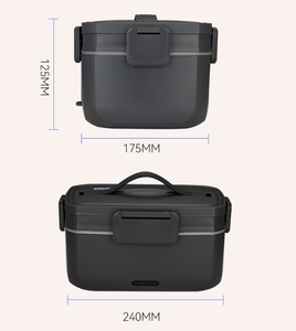 Boîte à lunch bento étanche, conteneur alimentaire portable avec poignée, aération, compatible micro-ondes, préparation des repas, école, bureau, boîte de rangement alimentaire - Product Image 4
