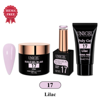 UNIGEL Nouveau Kit de Gel UV 3-en-1 pour Extensions d'Ongles, Polygel et Gel Tap, Non Toxique, Sans HEMA, Longue Durée, Usage Professionnel en Salon, Vente en Gros