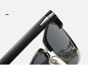 نظارات سوداء <span class=keywords><strong>Halfrim</strong></span> رياضية Tr90 إطار نظارات شمسية للرجال نظارات قيادة ذات العلامات التجارية للرجال في إطار معدني - Product Image 4