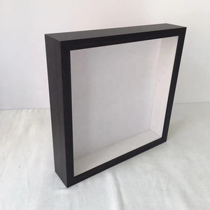 Cadres de boîte à ombre 3D de grande taille 53X53, fabrication chinoise, blanc et noir - Product Image 1