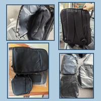 Sac à dos pour ordinateur portable 3 en 1, imperméable, grande capacité, ensemble de 3 pièces pour hommes, sacs de voyage en plein air, sacs de bureau en polyester