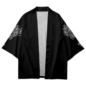 Kimono imprimé traditionnel japonais Cosplay Samurai Haori Obi femmes hommes Cardigan plage <span class=keywords><strong>Yukata</strong></span> asiatique Vintage vêtements - Product Image 5