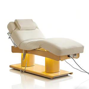 Table de massage en latex confortable et douce, mobilier de salon moderne, 4 <span class=keywords><strong>moteurs</strong></span> électriques, lit de soin de beauté réglable avec chauffage - Product Image 1