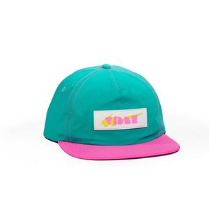 OEM <b>Hats</b> With Custom Logo 5 Panel <b>Flat</b> Brim Snapback Running Golf <b>Caps</b> Nylon Rubber Patch Gorras - Product Image 4