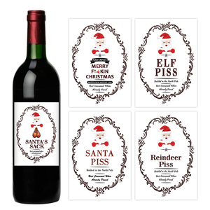 Autocollants pour bouteilles de vin personnalisés, écologiques, résistants à l'huile, design de blague originale, 500 pièces, commande personnalisée - Product Image 5