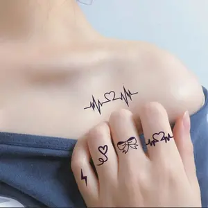 Wasserdichte ungiftige benutzer definierte Kräuter Genipin Saft Tinte Tattoo Symbole Minimalismus Finger Tattoos dauern 1-2 Wochen Semi Permanent Tat