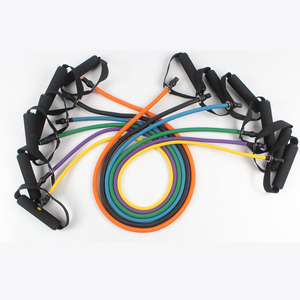Ensemble de bandes de résistance Lefu avec poignées multicolores pour l'entraînement musculaire, équipement d'exercice, corde élastique de fitness, outils d'entraînement - Product Image 1