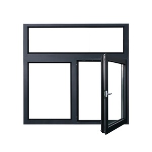 Meilleures ventes de <span class=keywords><strong>fenêtres</strong></span> à battant modernes de style ouvert en alliage d'aluminium haute performance grands panneaux fixes persiennes en verre isolant - Product Image 4