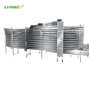 LIANGZO-transportador espiral de acero inoxidable aplicable en la industria de panadería, venta directa de fábrica