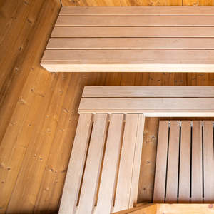 Cabine de sauna extérieur moderne en cèdre massif 6kw <span class=keywords><strong>Red2</strong></span> Offre Spéciale 2-3 personnes de couleur Piscine extérieure avec vapeur sèche et chauffage au poêle - Product Image 6