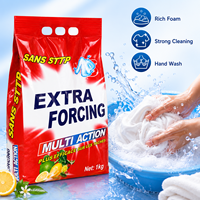 1kg Savon en Poudre du Surinam Vente en Gros Lessive en Poudre Détergent à Haute Mousse Lessive en Poudre Détergent pour le Linge
