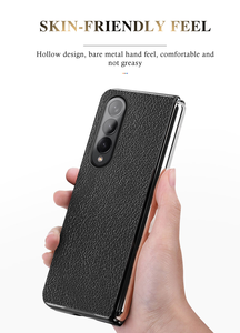 เคสโทรศัพท์สำหรับ Samsung Galaxy Z Z Fold3 <span class=keywords><strong>Fold2</strong></span> 5G พับได้บางเฉียบลายลิ้นจี่พับได้2 3 - Product Image 5