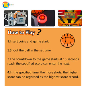 Machine d'arcade de basket-ball personnalisée <span class=keywords><strong>Hot</strong></span> <span class=keywords><strong>Shot</strong></span>, jeu de tir au basket-ball d'intérieur à monnayeur pour centre de divertissement - Product Image 4