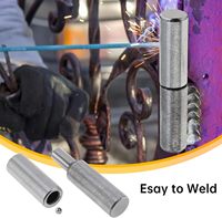 Charnière de barrière en acier doux soudable avec billes en acier, charnières cylindriques robustes pour remorque métallique et clôture