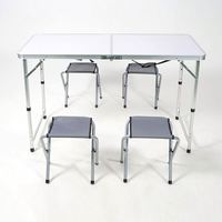 Tables et chaises pliantes d'extérieur de haute qualité pour barbecue, ensembles de tables et chaises pliantes colorées pour l'extérieur, vente en gros