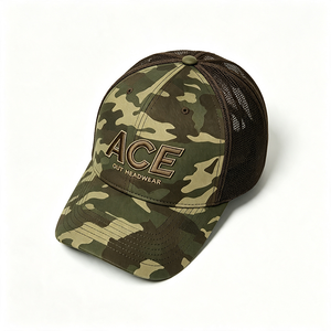 Men <b>Camo</b> Trucker Hat Camouflage Front Panel Canvas Mesh Back Trucker <b>Cap</b> 3D Embroidery Adjustable Snapback Hat Outdoor - Product Image 5