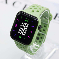 Jam Tangan Elektronik Grosir Laris Manis, Hadiah untuk Anak, Gelang Jam Tangan Olahraga, Jam Digital LED untuk Pria Wanita Pelajar