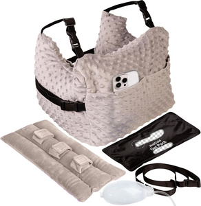 Oreiller de récupération post-mastectomie avec sangle réglable, poche de gel, forme en U tricotée pour le drainage lymphatique post-<span class=keywords><strong>cancer</strong></span> du <span class=keywords><strong>sein</strong></span> - Product Image 5