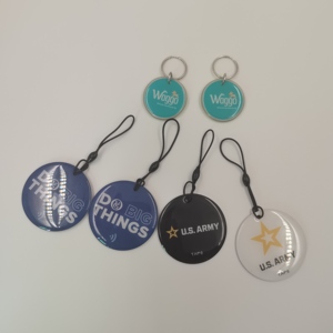 Gantungan kunci NFC Epoxy 13.56mhz Logo kustom Tag gantungan kunci NFC pintar Instagram untuk Media sosial Whatsapp TikTok <span class=keywords><strong>Youtube</strong></span> - Product Image 5