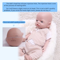 Poupées bébés Reborn de 19 pouces faites à la main en silicone souple pour bébés à la recherche réaliste