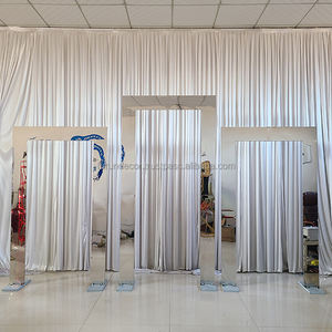 Furun Factory Wholesale Eco-Friendly Durable Stainless Steel Arch <b>Stand</b> <b>Gold</b> <b>Mirror</b> Silver Finish Customizable Width Wedding - Product Image 2