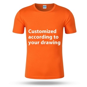 T-shirt girocollo da uomo personalizzata ad asciugatura rapida per pubblicità transfrontaliera, abbigliamento da lavoro con stampa logo per il commercio estero - Product Image 3