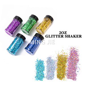 Set di 24 Colori di Glitter in Barattoli da 2oz, Glitter Olografico Grossolano all'Ingrosso per Tumbler, Resina, Slime, Artigianato e Decorazioni Natalizie - Product Image 2