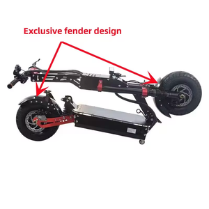 Geofought Rider8 Scooter Eléctrico de Alta Calidad con Control por Aplicación, Motor Dual de 72V, Batería Grande de 40AH 60AH 80AH 100AH, 13 y 14 Pulgadas - Product Image 2