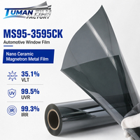 Película Metálica de Cerámica Nano con Rechazo de Calor Tuman Strong, Fabricada con Magnetrón, para Tintado de Vidrios de Automóviles, Rollo con 99.3% de Rechazo Infrarrojo