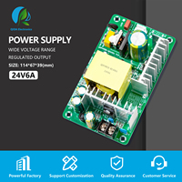 QIDA QDPOWER-M2406A 144W 24V 6A Alimentation à découpage CA-CC à châssis ouvert pour carte PCB de moteur servo CNC et pilote LED - Efficacité 95%