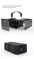 Projecteur LED DLP intelligent 4K amélioré avec Android 9, 600 ANSI, stéréo HIFI, portable, pour cinéma maison et KTV, Mini V7
